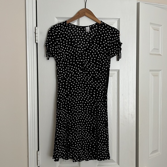 H&M polka dot black dress - Picture 3 of 4